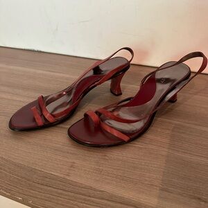 Nine West Osaniao open toed sling back heels